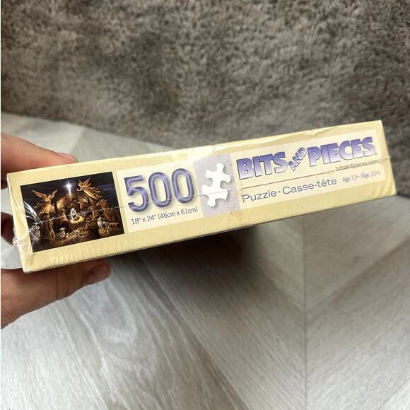 Bits & Pieces Puzzle 500 Manger Nativity Christmas NEW Ruane Manning 41483 - Picture 2 of 4